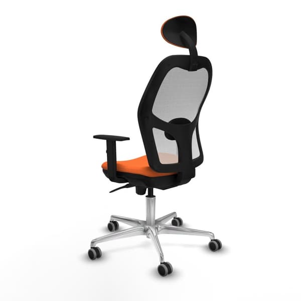 Kontorstol med hovedgærde Jorquera Piqueras y Crespo 1D086G1 Orange