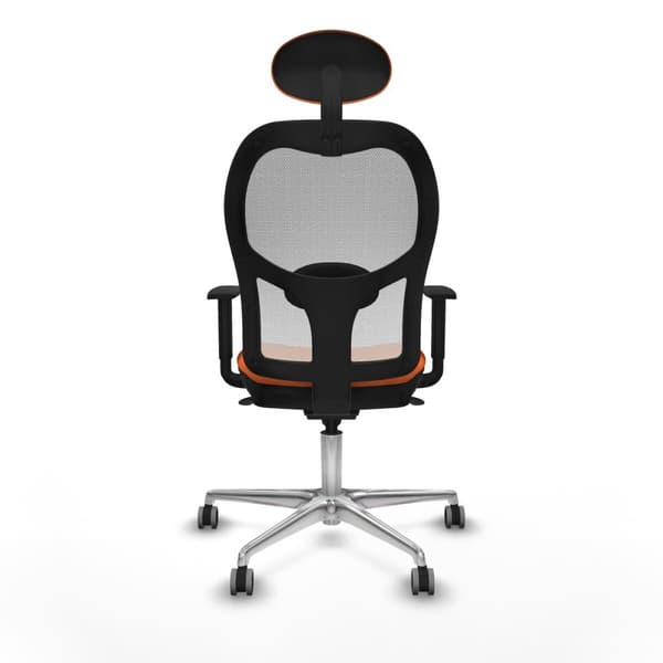 Kontorstol med hovedgærde Jorquera Piqueras y Crespo 1D086G1 Orange