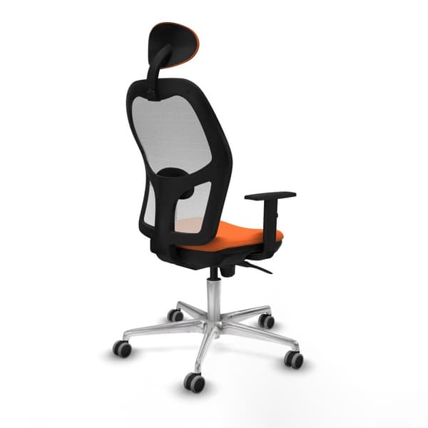 Kontorstol med hovedgærde Jorquera Piqueras y Crespo 1D086G1 Orange