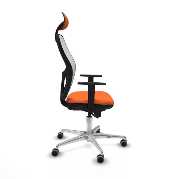 Kontorstol med hovedgærde Jorquera Piqueras y Crespo 1D086G1 Orange