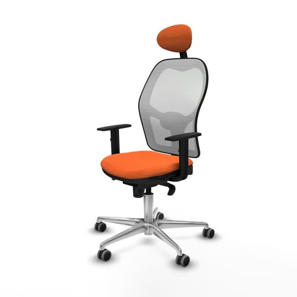 Kontorstol med hovedgærde Jorquera Piqueras y Crespo 1D086G1 Orange