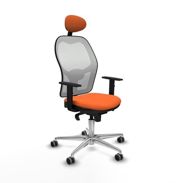 Kontorstol med hovedgærde Jorquera Piqueras y Crespo 1D086G1 Orange