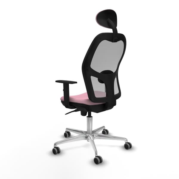 Kontorstol med hovedgærde Jorquera Piqueras y Crespo 1D086G1 Pink