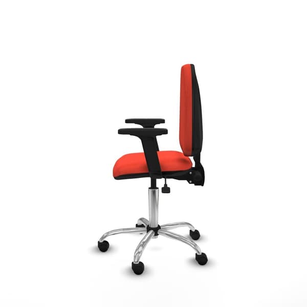 Toimistotuoli Piqueras y Crespo Aýna AS bali naranja oscuro brazos 2D base cromada ruedas nailon 50mm Tumma oranssi