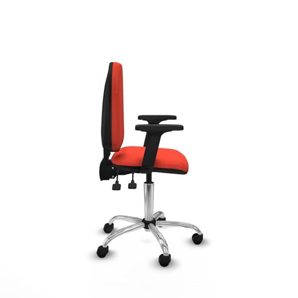 Toimistotuoli Piqueras y Crespo Aýna AS bali naranja oscuro brazos 2D base cromada ruedas nailon 50mm Tumma oranssi