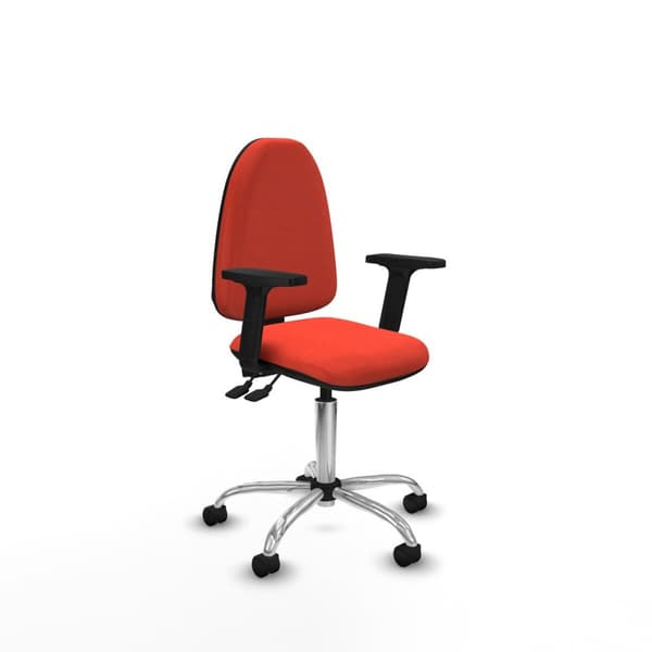 Toimistotuoli Piqueras y Crespo Aýna AS bali naranja oscuro brazos 2D base cromada ruedas nailon 50mm Tumma oranssi