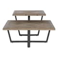 Miniatyrbillede 5 af 6: Sofabord Home ESPRIT Sort Natur Metal Gran 118 x 78 x 45 cm