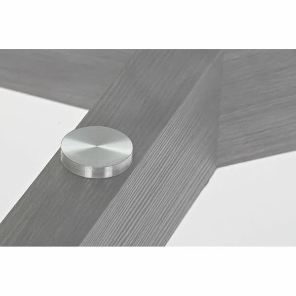 Matsalsbord DKD Home Decor Glas Grå Transparent Trä MDF (160 x 90 x 75 cm)