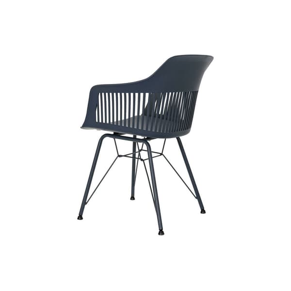 Matsalsstol DKD Home Decor Blå Marinblå 57 x 57 x 80,5 cm