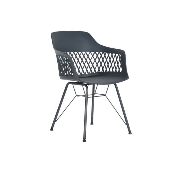 Matsalsstol DKD Home Decor Blå Marinblå 57 x 57 x 80,5 cm