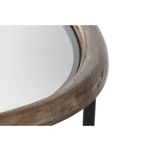 Soffbord Home ESPRIT Brun Svart Naturell Glas Granträ 61 x 50 x 53 cm