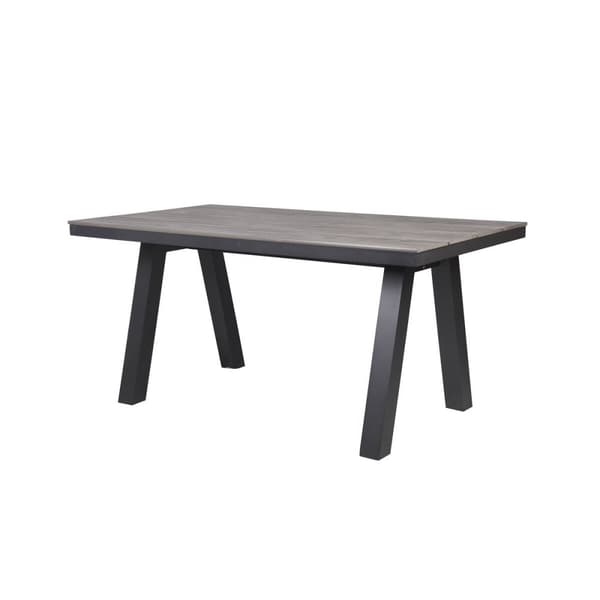 Matsalsbord Home ESPRIT Grå Aluminium polystyren 160 x 90 x 77 cm
