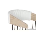 Miniatyrbild 6 av 6: Matsalsstol Home ESPRIT Vit Polyester Trä 51 x 55 x 76,5 cm