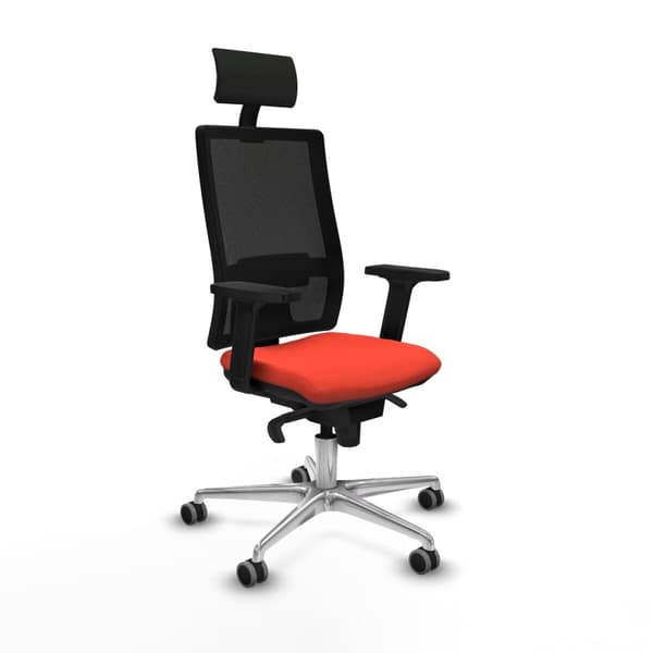 Kontorsstol med nackstöd Piqueras y Crespo 2D086G1 Mörk Orange