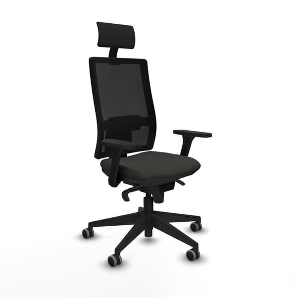 Kontorsstol med nackstöd Piqueras y Crespo 3D066G1 Svart