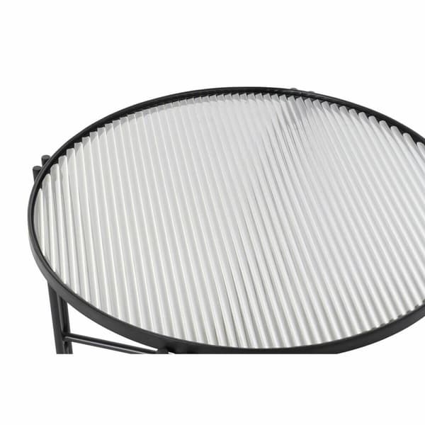 Sofabord DKD Home Decor Metal Krystal 63 x 63 x 46 cm