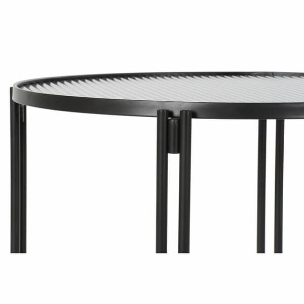 Sofabord DKD Home Decor Metal Krystal 63 x 63 x 46 cm