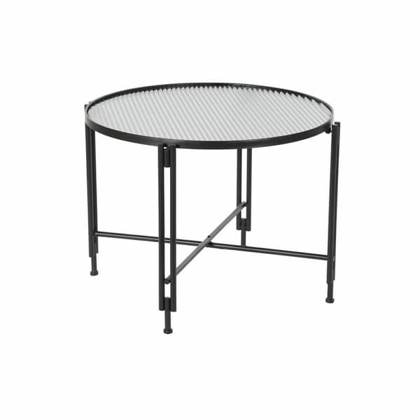 Sofabord DKD Home Decor Metal Krystal 63 x 63 x 46 cm