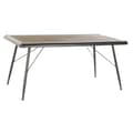 Miniatyrbillede 1 af 3: Spisebord DKD Home Decor Gran Natur Metal Lysegrå 161 x 90 x 75 cm