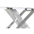 Miniatyrbillede 4 af 5: Sofabord DKD Home Decor Hvid Sølvfarvet Krystal Stål 120 x 60 x 42 cm
