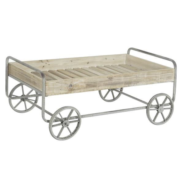 Sofabord DKD Home Decor Grå Natur Metal Gran 110 x 67 x 46 cm