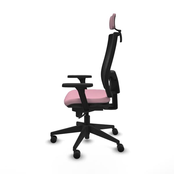 Kontorstol med hovedgærde Piqueras y Crespo 3D066N2 Pink