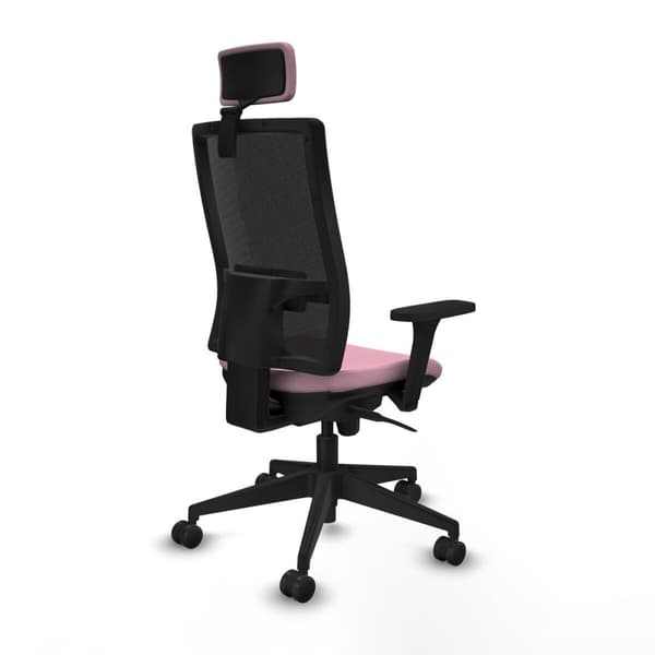 Kontorstol med hovedgærde Piqueras y Crespo 3D066N2 Pink