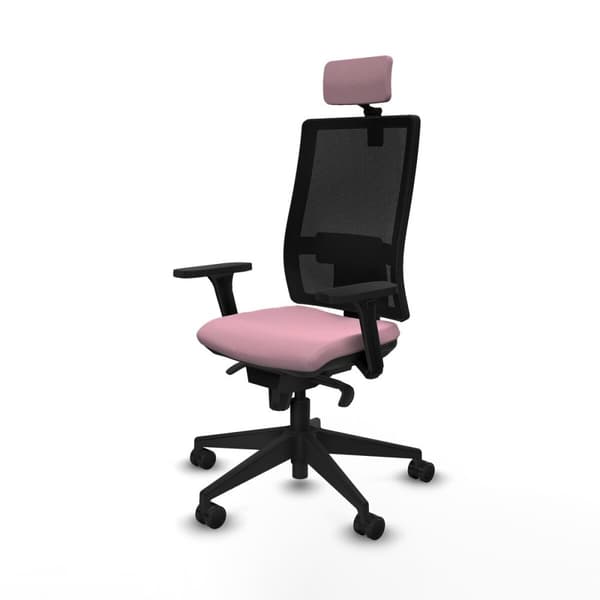 Kontorstol med hovedgærde Piqueras y Crespo 3D066N2 Pink