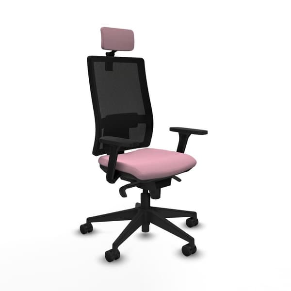 Kontorstol med hovedgærde Piqueras y Crespo 3D066N2 Pink