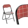 Miniatyrbillede 2 af 4: Polstrede Campingstol Hand Made Brun Sort Grå PVC Metal 43 x 46 x 78 cm (6 enheder)