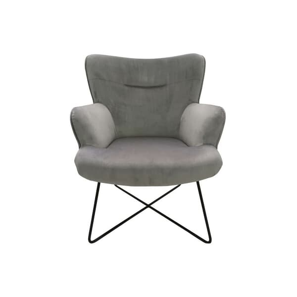 Lænestol DKD Home Decor Grå Metal 67 x 81 x 87 cm