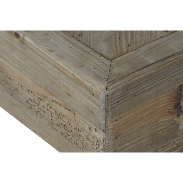 Sofabord Home ESPRIT Brun Fyr 100 x 100 x 36 cm