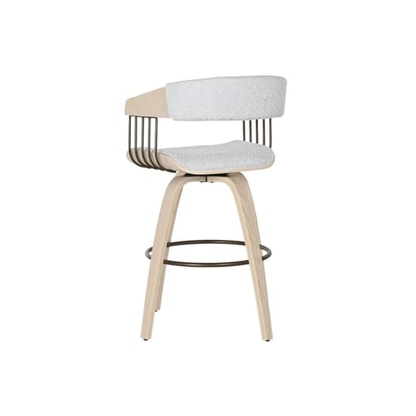 Spisebordsstol Home ESPRIT Grå Polyester Træ 51 x 55 x 91 cm