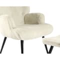 Miniatyrbillede 2 af 3: Lænestol Home ESPRIT Hvid Polyester Metal 72 X 74 X 97 cm