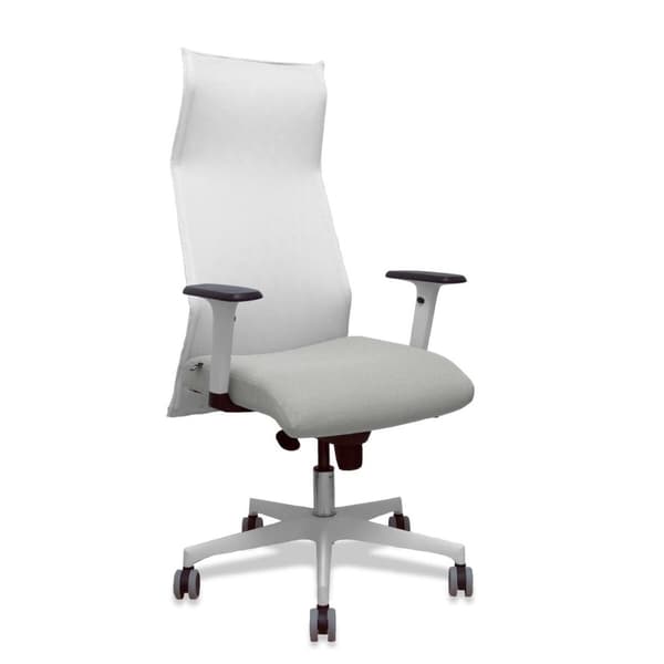 Kontorstol Piqueras y Crespo 54BR65G Hvid Lysegrå