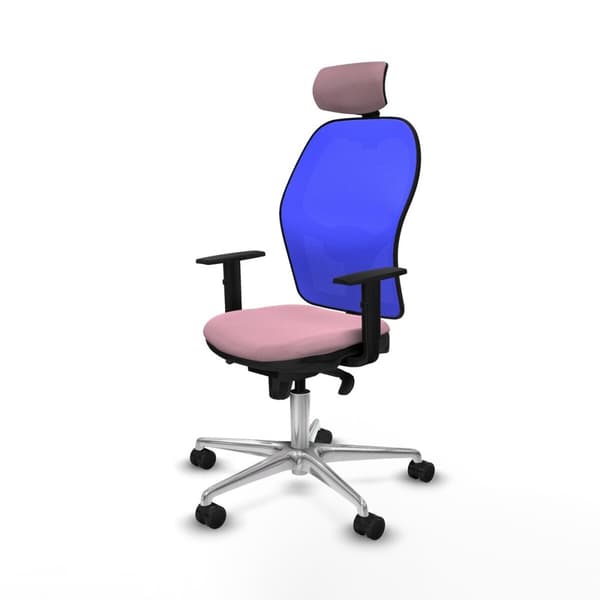 Kontorstol med hovedgærde Piqueras y Crespo 1D086N2 Pink