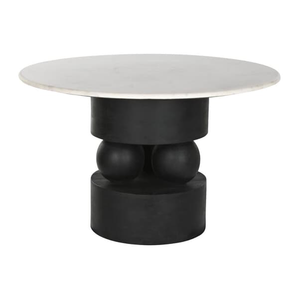 Spisebord Home ESPRIT Marmor Mangotræ 120 x 120 x 76 cm