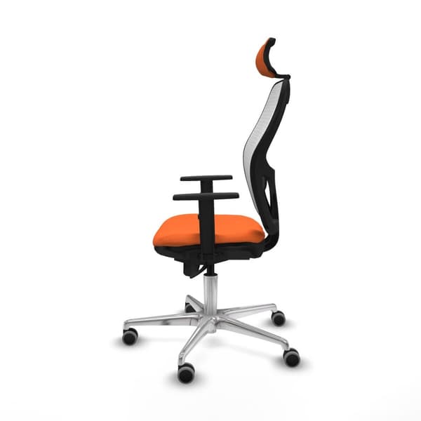 Kontorstol med hovedgærde Piqueras y Crespo 1D086G2 Orange