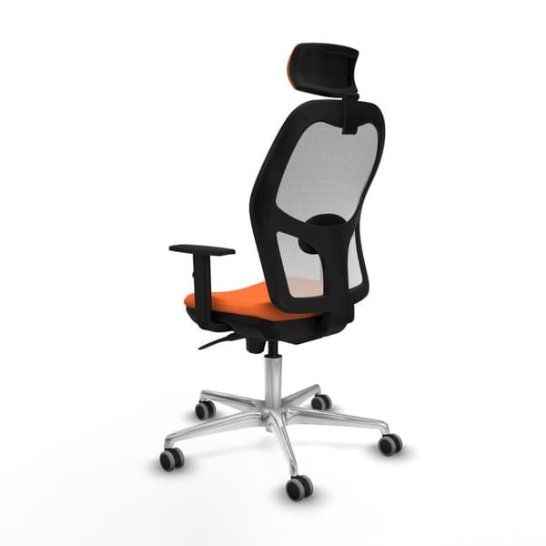 Kontorstol med hovedgærde Piqueras y Crespo 1D086G2 Orange