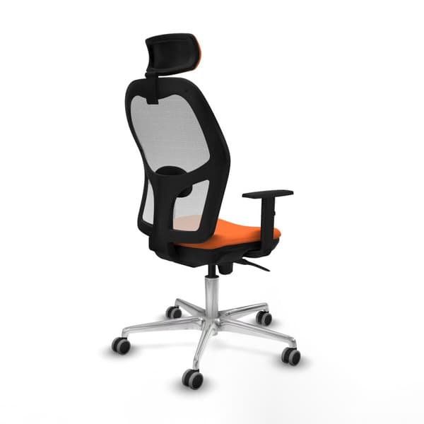 Kontorstol med hovedgærde Piqueras y Crespo 1D086G2 Orange