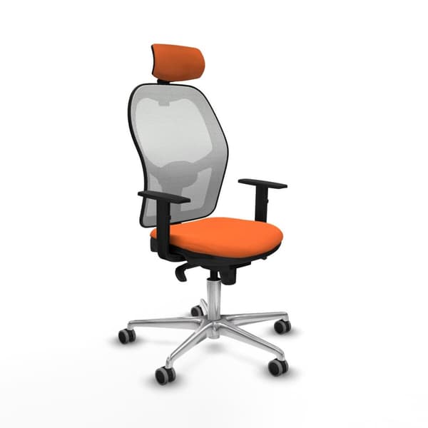 Kontorstol med hovedgærde Piqueras y Crespo 1D086G2 Orange