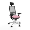 Miniatyrbillede 1 af 7: Kontorstol med hovedgærde Piqueras y Crespo 3D026N1 Pink