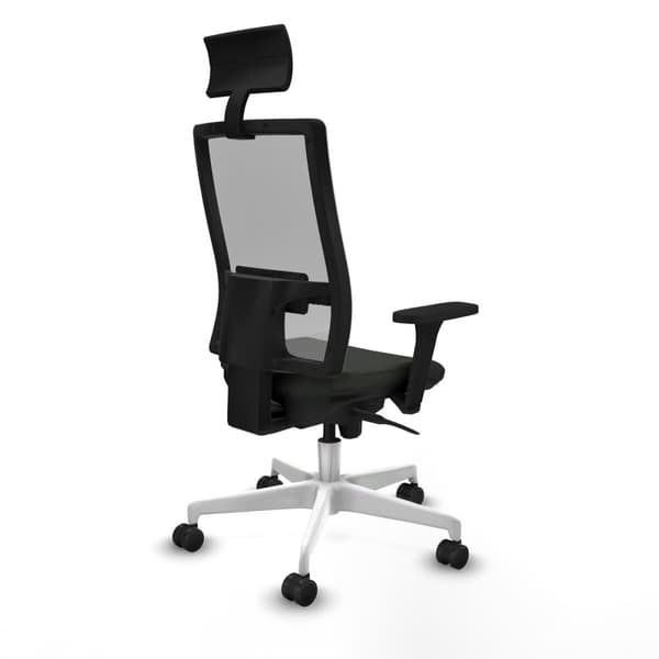 Kontorstol med hovedgærde Piqueras y Crespo 3D026N1 Sort