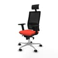Miniatyrbillede 2 af 7: Kontorstol med hovedgærde Piqueras y Crespo 2D086N1 Mørk orange