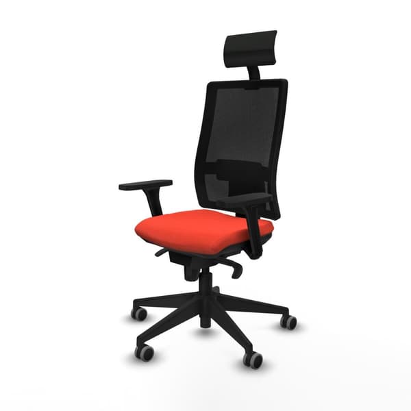 Kontorstol med hovedgærde Piqueras y Crespo 3D066G1 Mørk orange