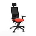 Miniatyrbillede 1 af 7: Kontorstol med hovedgærde Piqueras y Crespo 3D066G1 Mørk orange
