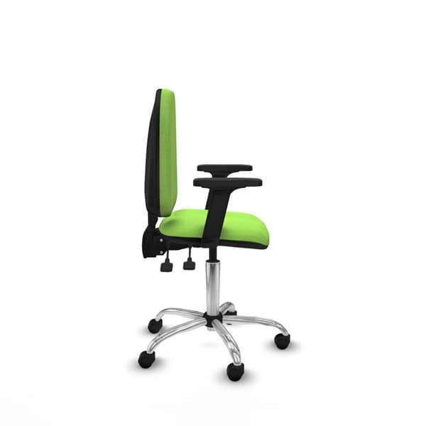 Kontorstol Piqueras y Crespo Aýna AS bali pistacho brazos 2D base cromada ruedas nailon 50mm Pistacie