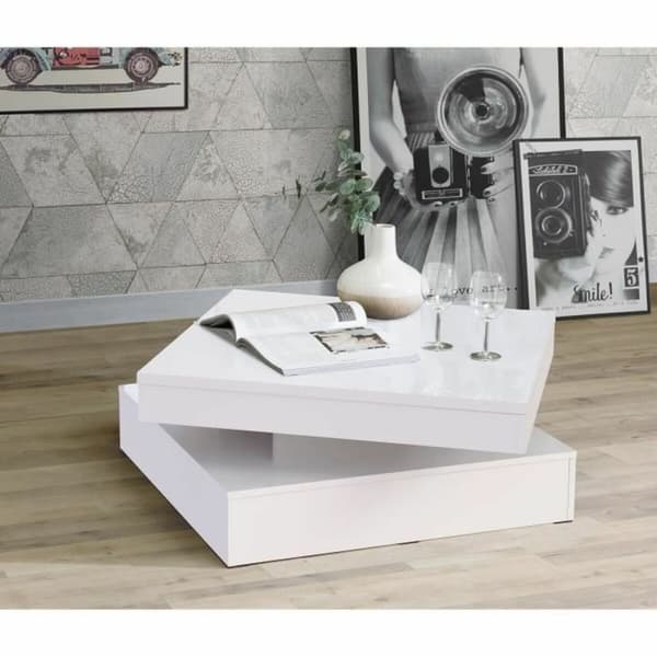 Sofabord Hvid 78 x 78 x 36 cm