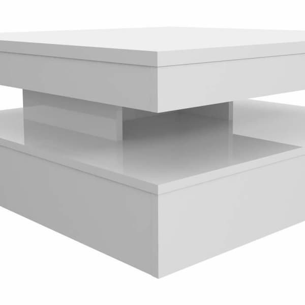 Sofabord Hvid 78 x 78 x 36 cm