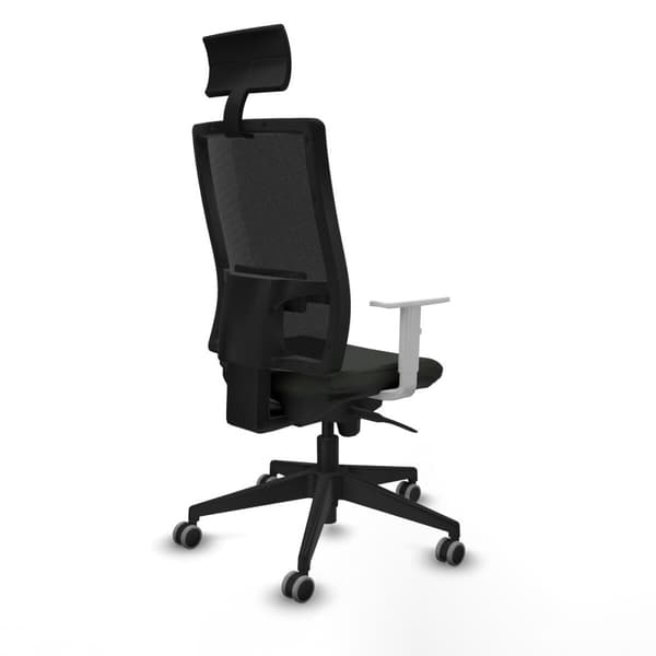 Kontorstol med hovedgærde Piqueras y Crespo 4B066G1 Sort